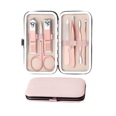 JeoPoom Manicure Set[7 Pieces], Pedicure Kit, Nail Clipper Set, Nail Scissors Na