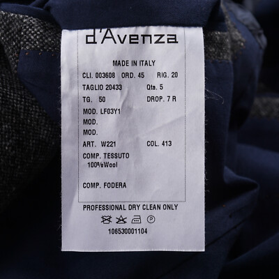 Pre-owned D'avenza Gray Woven Donegal Tweed Wool 'voyager Sartorial Jacket' 40r Sport Coat