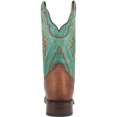 Pre-owned Dan Post Womens Babs Brown Leather Cowboy Boots