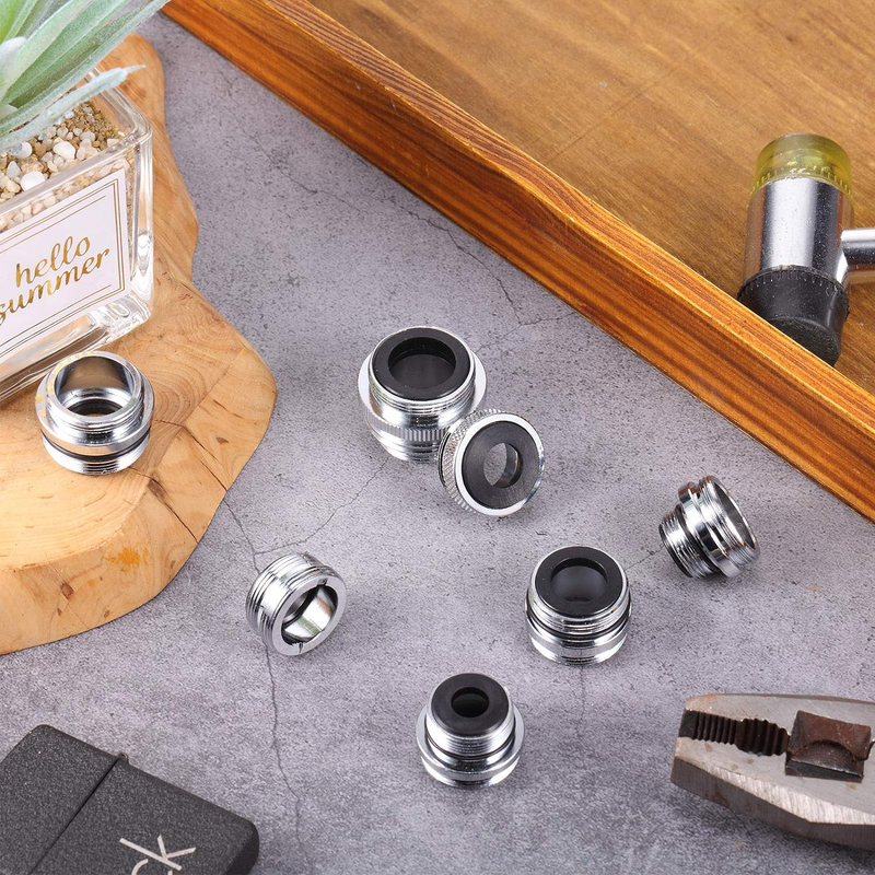 14 Pieces Faucet Adapter Kit Kitchen Aerator Adapter Female to Male Faucet Adapt
