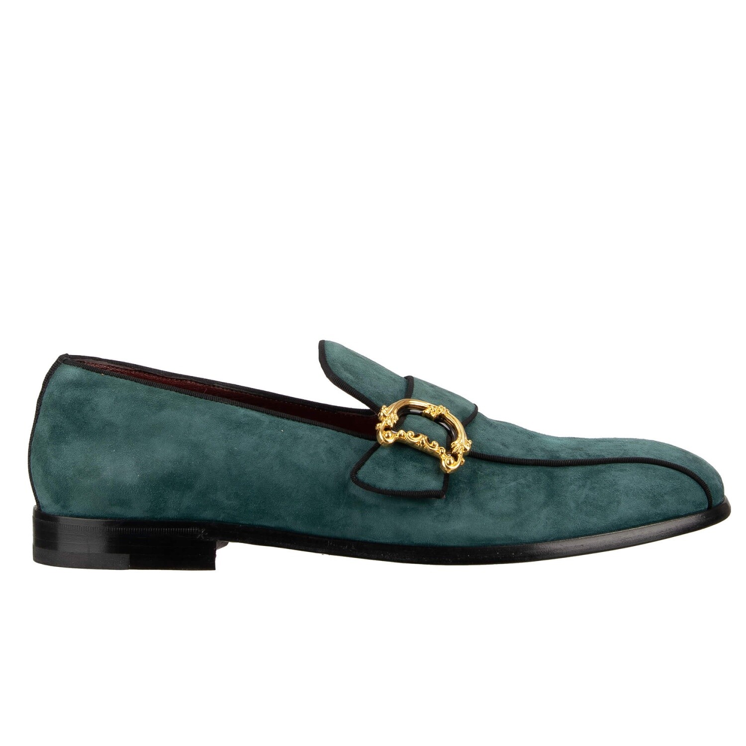 

DOLCE - GABBANA Туфли-лоферы с логотипом Baroque DG MILANO Blue 44 UK 10 US 11 12499, Синий, Milano