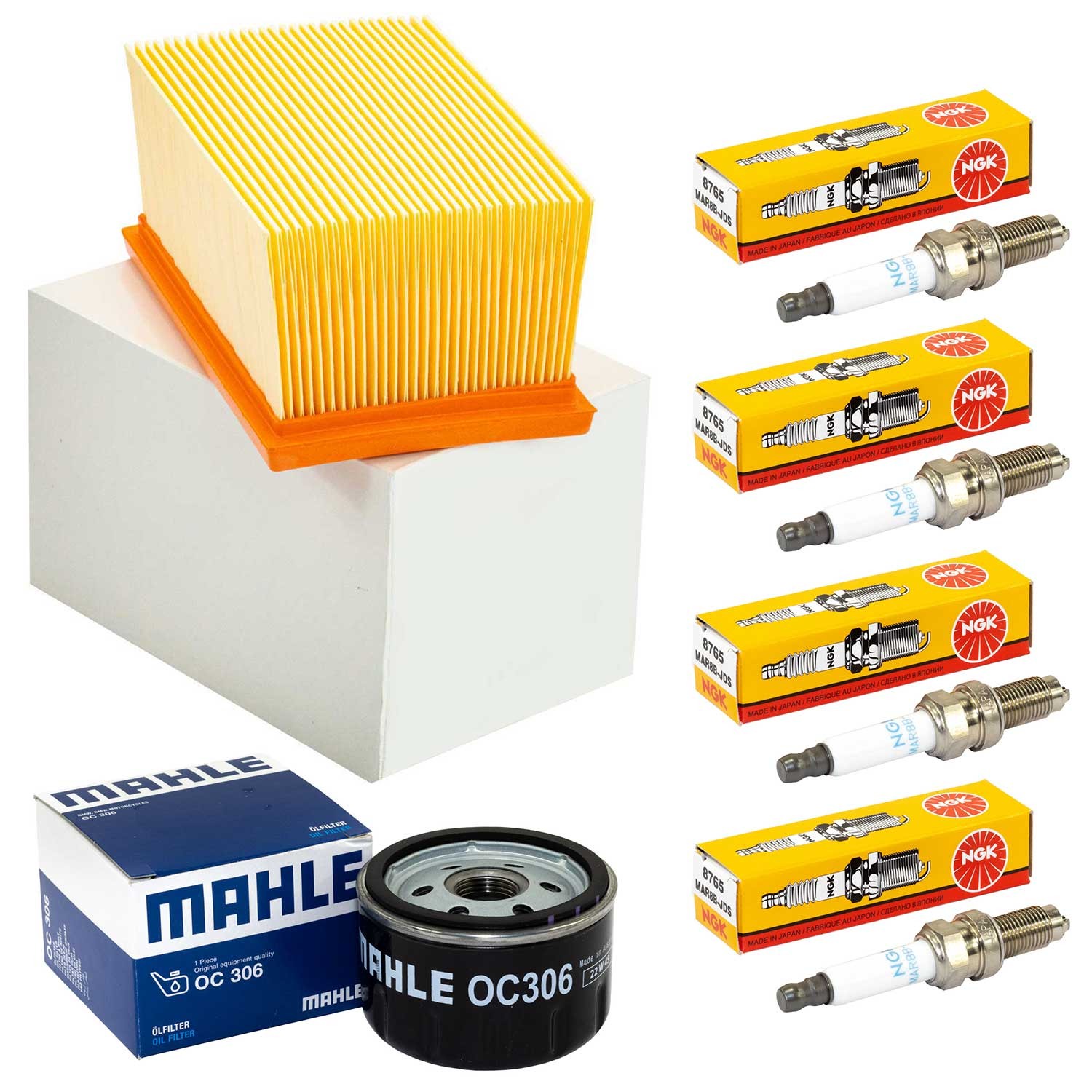 Set Wartung Ölfilter Luftfilter Zündkerzen für BMW R 1200 R RT R1200 K 2010-2014