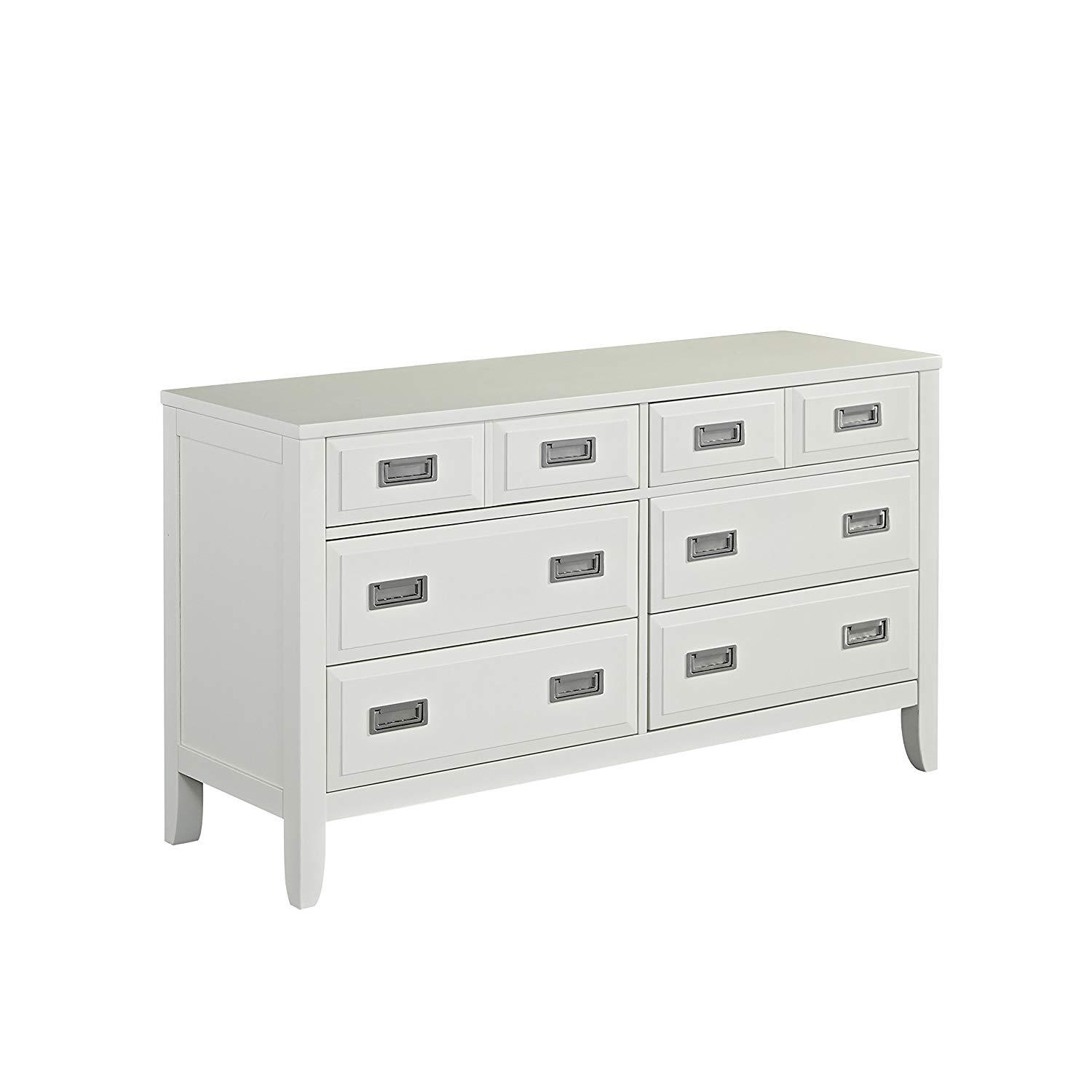 Home Styles 5515-74 Newport 6 Drawer Dresser & Mirror