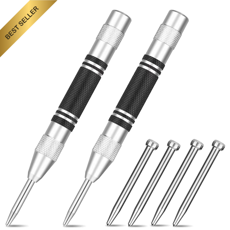2 Pack Automatic Centre Punch Set, 12.8Cm//5