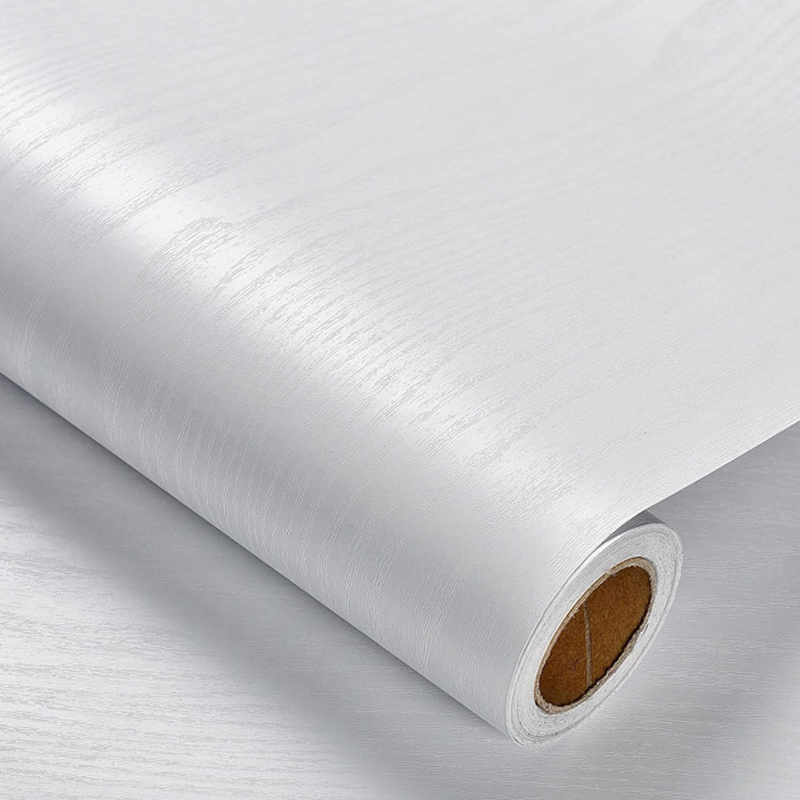 White Wood Grain Contact Paper Peel and Stick Wallpaper Textur...