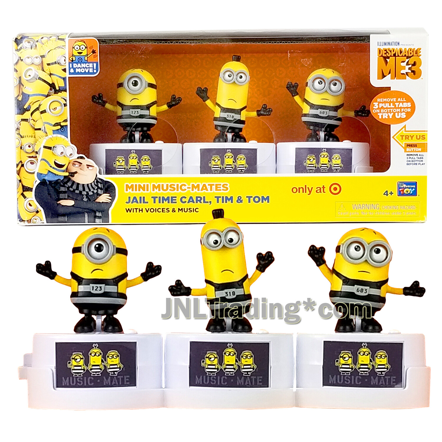 グルーミー ミューテーション 2体セット Despicable Me 3 Exclusive Mini Music-Mates Figure - JAIL TIME CARL