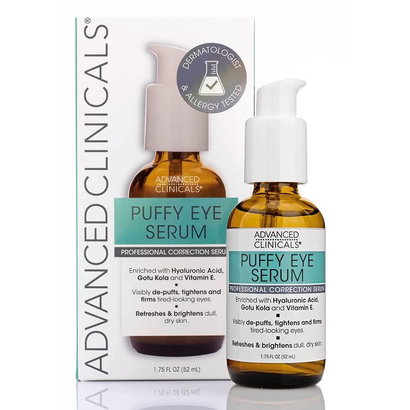 Advanced Clinicals Puffy under Eye Face Serum anti Aging, Br