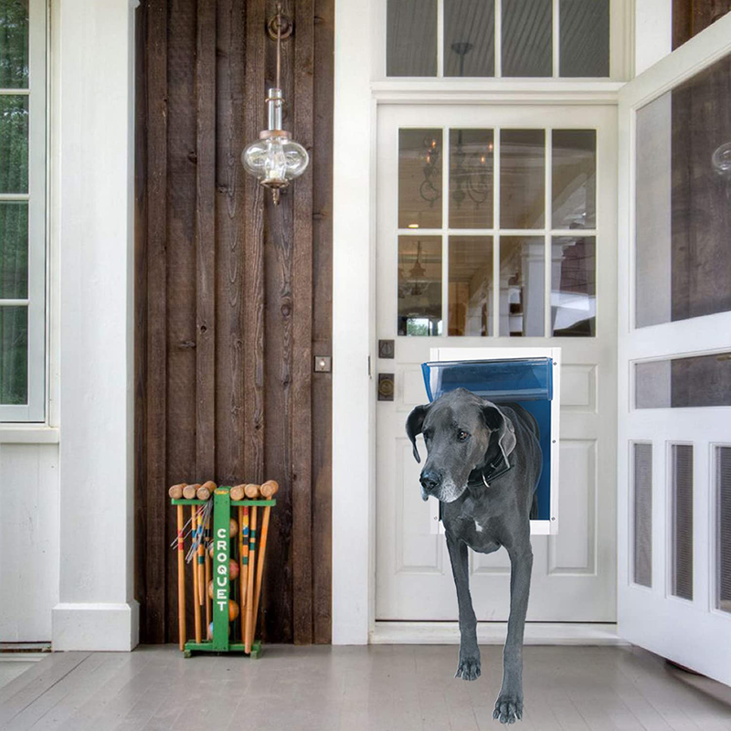 Large Dog Door Pet Aluminum with Telescoping ...