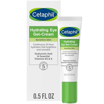 Cetaphil Hydrating Eye Gel Cream - 0.5 oz Sensitive Skin NEW IN BOX