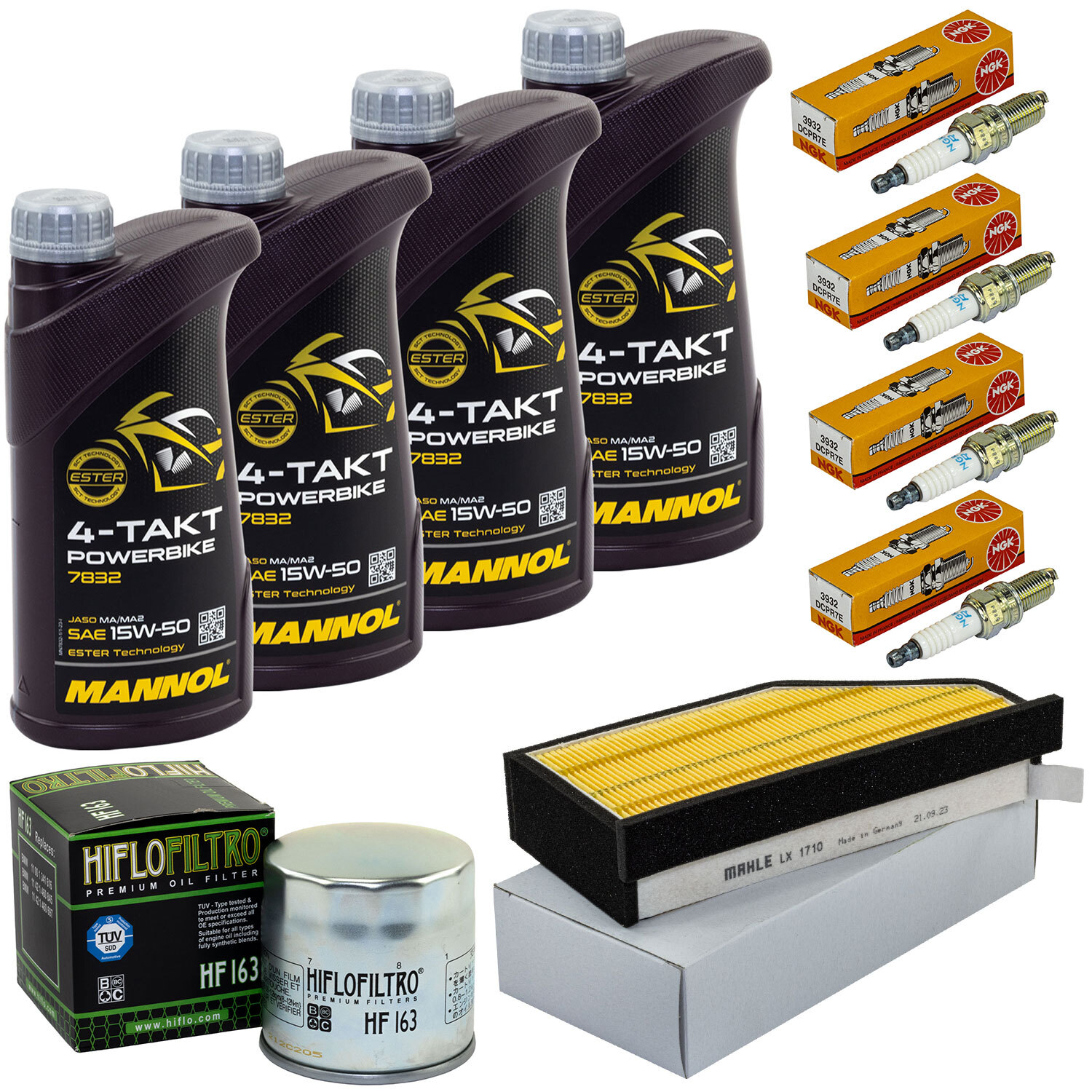 Service-Kit Für BMW K 1200 RS (1997-2005) – Luftfilter, Ölfilter & 4 Zündkerzen, Wartungsset Von Pamoto