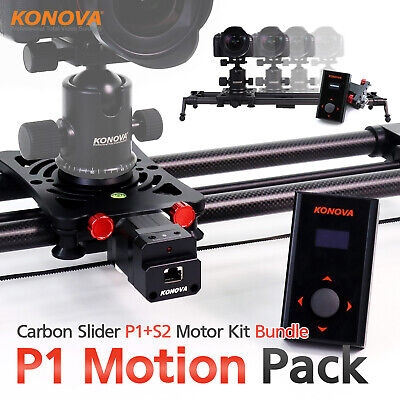 Konova Motorized Bundle P1 Carbon Camera Slider with Bag Parallax 4 Sizes exist