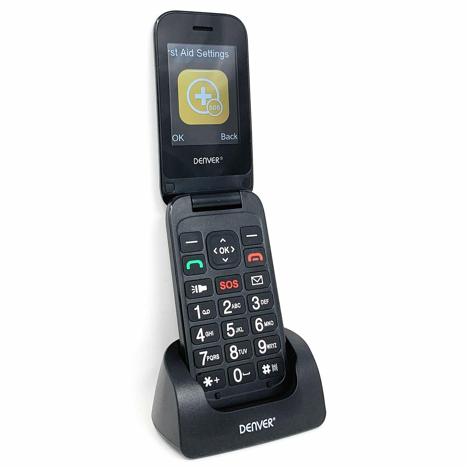 Big Button Elderly Senior Easy To Use Unlocked Mobile Phone Denver BAS