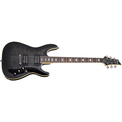 Schecter 2025 Omen Extreme-6 Guitar, Rosewood Fretboard, See-Thru Black