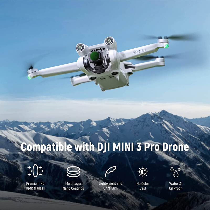 ND Filter Set Compatible with DJI Mini 3/Mini 3 Pro, 6 Pack CPL ND8 ND16 ND32 ND