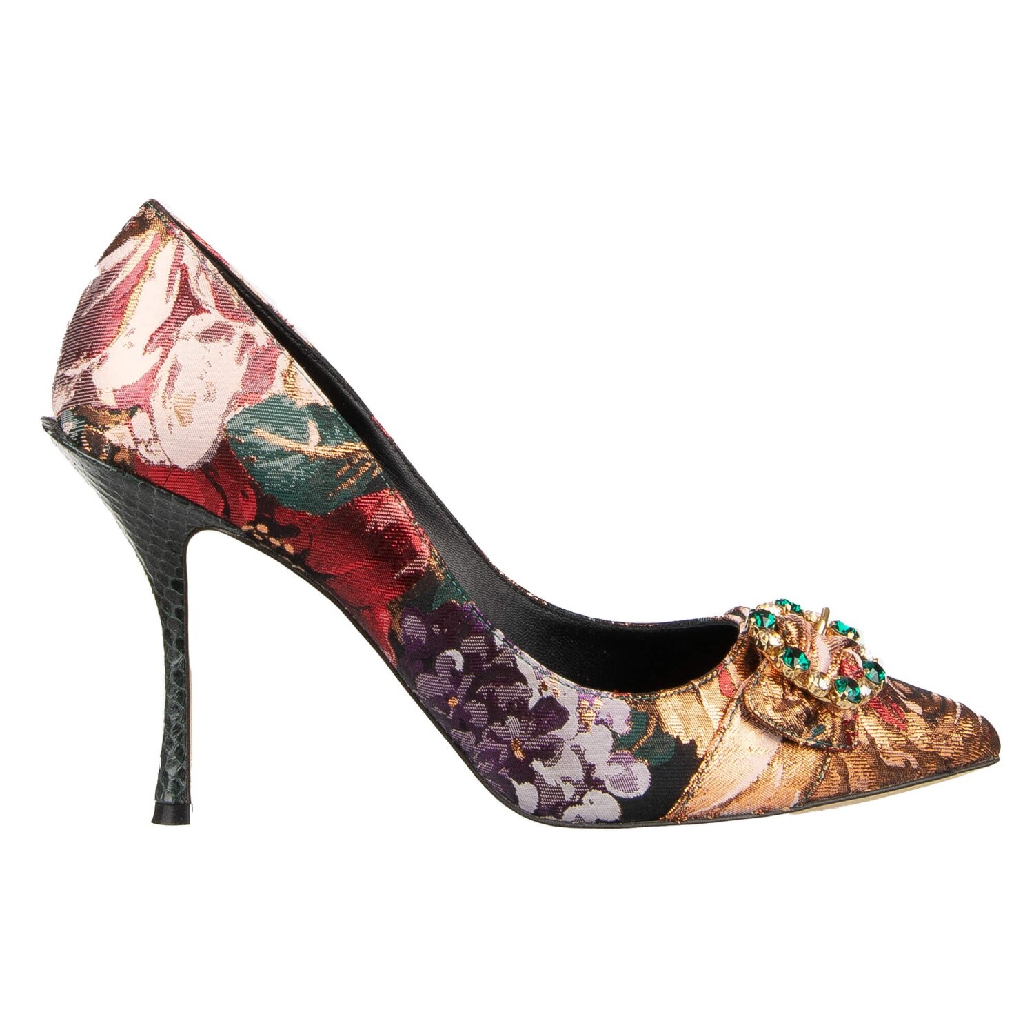 

Dolce - Gabbana Брошь Роза Люрекс Туфли-лодочки Lori Розовый Фиолетовый 12039, Lori