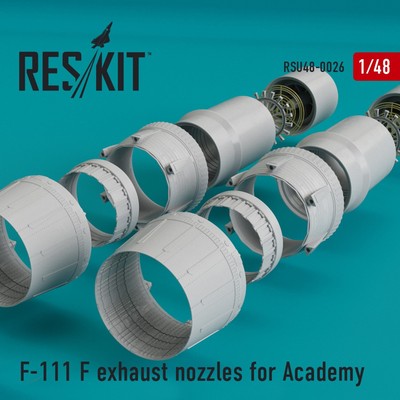 ResKit RSU48-0026 Scale model kit 1:48 F-111F exhaust nozzles for Academy kit
