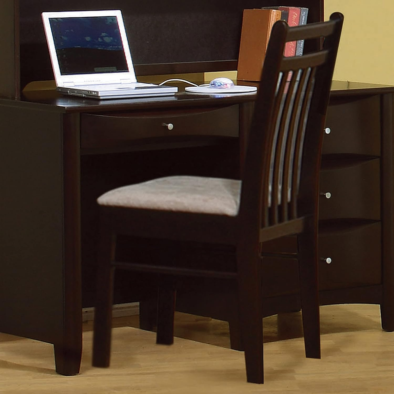 Coaster Furniture Phoenix Chair Light Brown Microfiber Fabric Cappuccino Brown 4