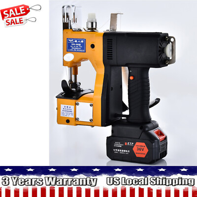 Portable Electric Bag Stitching Closer Wireless Sack Seal Sewing Machine Kit New
