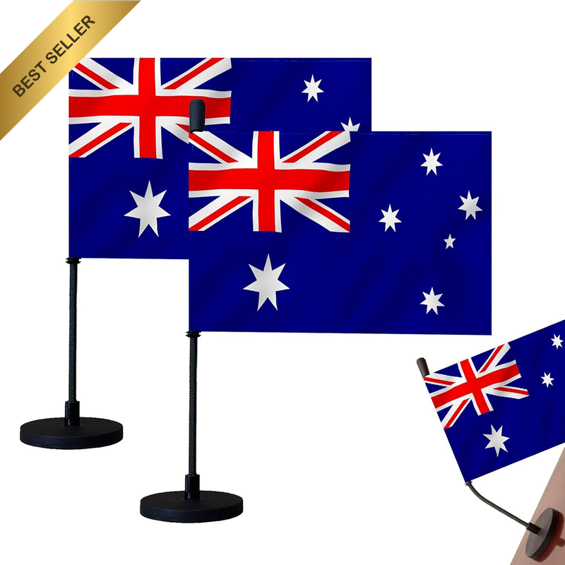 National Car Hood Flag Countries Car Flag with Magnetic Base and Flexible Pole f