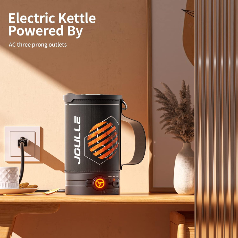 Electric Kettle, Multi-Functional Portable Travel Water Boiler Cooker, 16 Oz Ele