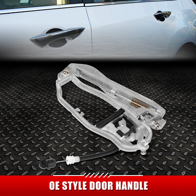 ДЛЯ 00-06 BMW X5 СЕРЕБРИСТОГО ЦВЕТА ГОЛОЕ ОСНОВАНИЕ НАРУЖНОЙ ДВЕРНОЙ РУЧКИ ПЕРЕДНЕЙ ЛЕВОЙ СТОРОНЫ С КАБЕЛЕМ