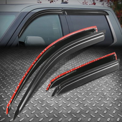 [Карбоновый внешний вид] Для 01-07 Toyota Sequoia Оконные козырьки, защита от дождя, Солнцезащитный дефлектор