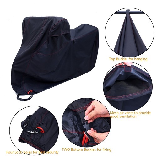 bike cover with lock holes