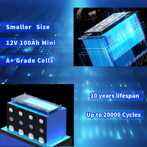 Wattcycle Mini 12V 100AH LiFePO4 Lithium Battery 20000+ cycle for RV Solar Panel Wattcycle Mini 12V 100AH LiFePO4 Lithium Battery 20000+ cycle for RV Solar Panel