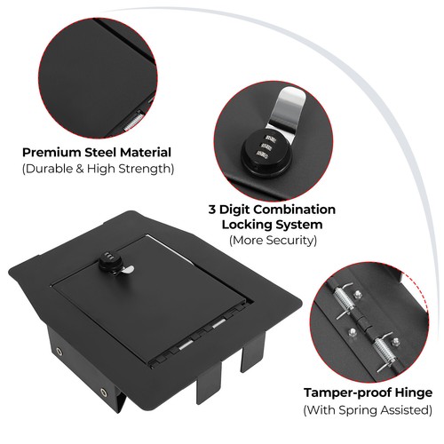 Замок сейфа для хранения вещей на центральной консоли Ford F-150 F150 2015-2020 2017 2018