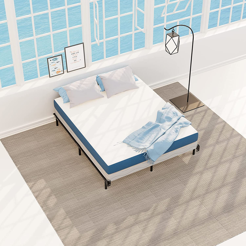Modern Metal Platform Bed Frame King, Heavy Duty Low Profile Bed Base - 3000Lbs