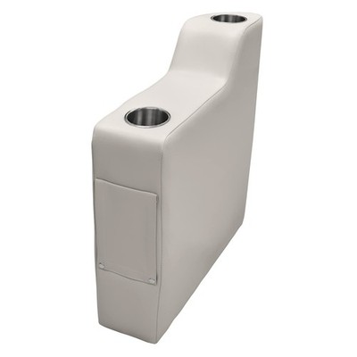 Wise 3010804 Premier Series Pontoon Right Radius Arm Rest, Stone