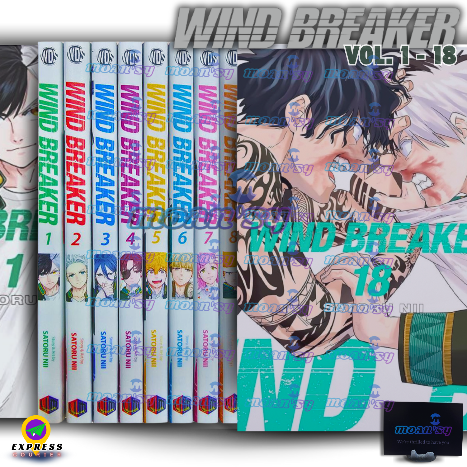 Wind Breaker Volume 1-18 Manga English Full Set Comic Books