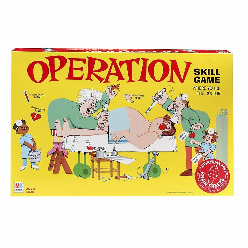 Operation Electronic Board Game With Cards for Kids,