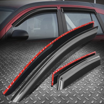 [Карбоновый внешний вид] Для Dodge Caliber 07-12 с приклеенным к стеклу козырьком и защитой от дождя.