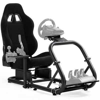 Dardoo G920 Racing Simulator Cockpit Frame with Seat Fits for Logitech G29 G923