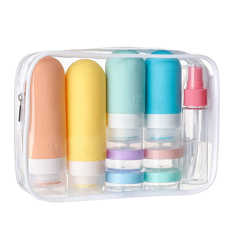 Set - Tsa Approved Leak Proof Silicone Containers(16 Pcs)