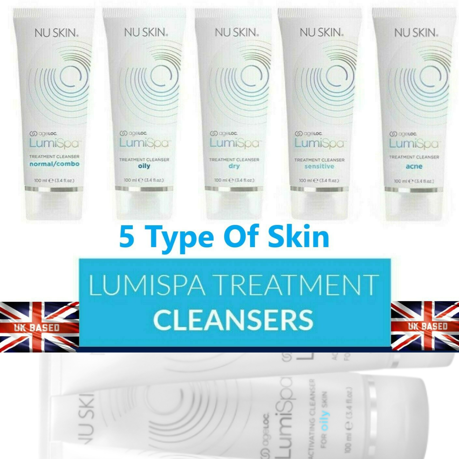 Nu Skin ageLOC LumiSpa Cleanser For Dry Oily Sensitive