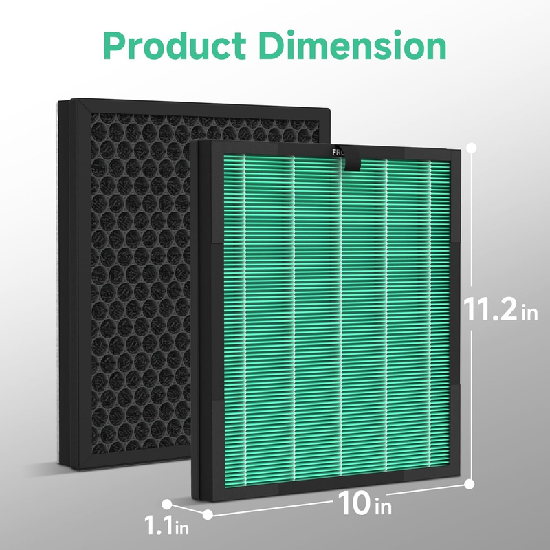 4 Pack HY4866 Replacement Filter, Compatible with MORENTO HY4866 Air Purifier， P