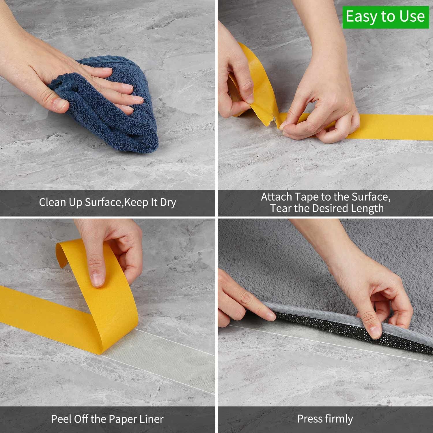 Transparent Double Sided Tape Heavy Duty and Carpet Tape Removable Residue Free