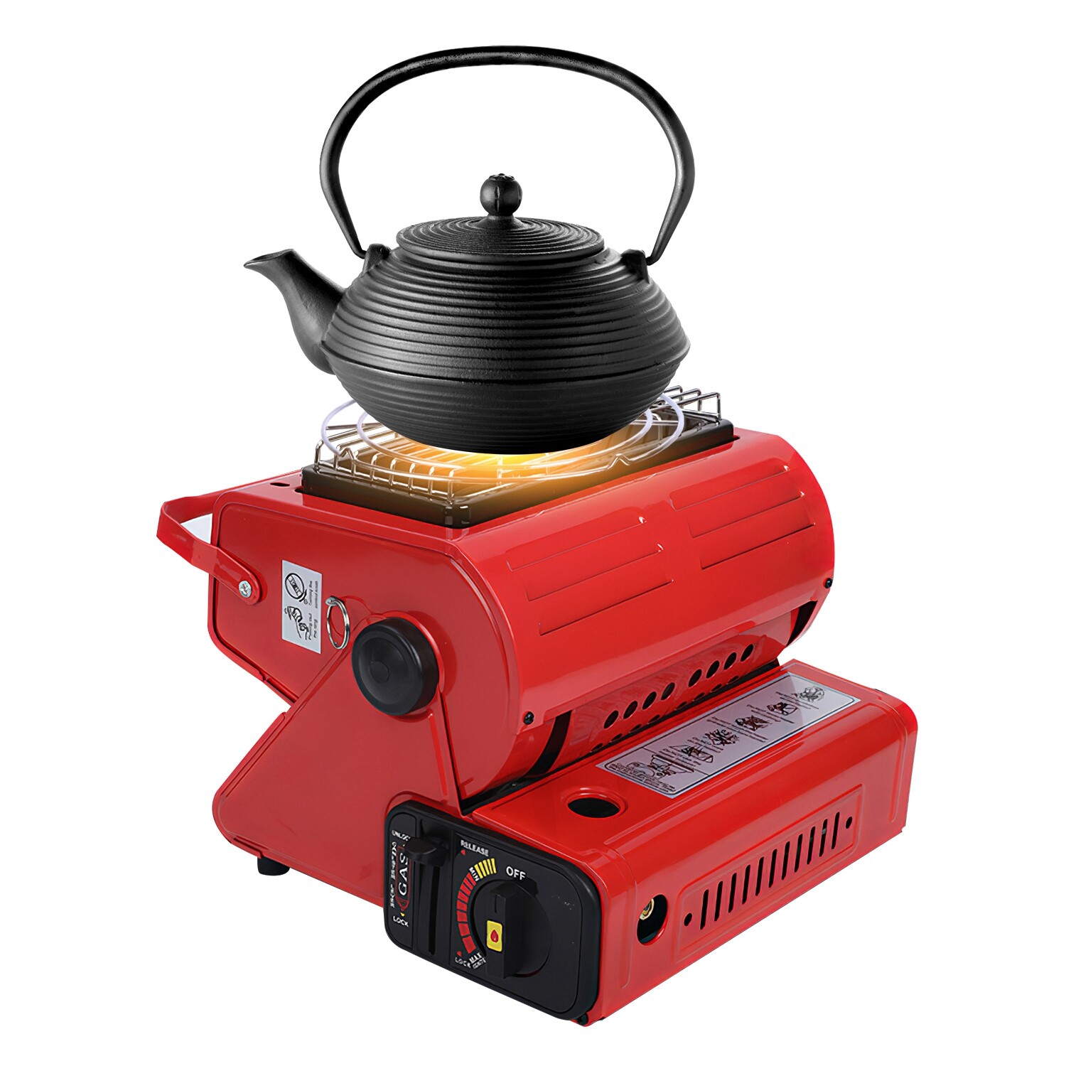 2 in 1 Portable Butane Burner Heater Outdoor Butane Stove for Camping Cooking