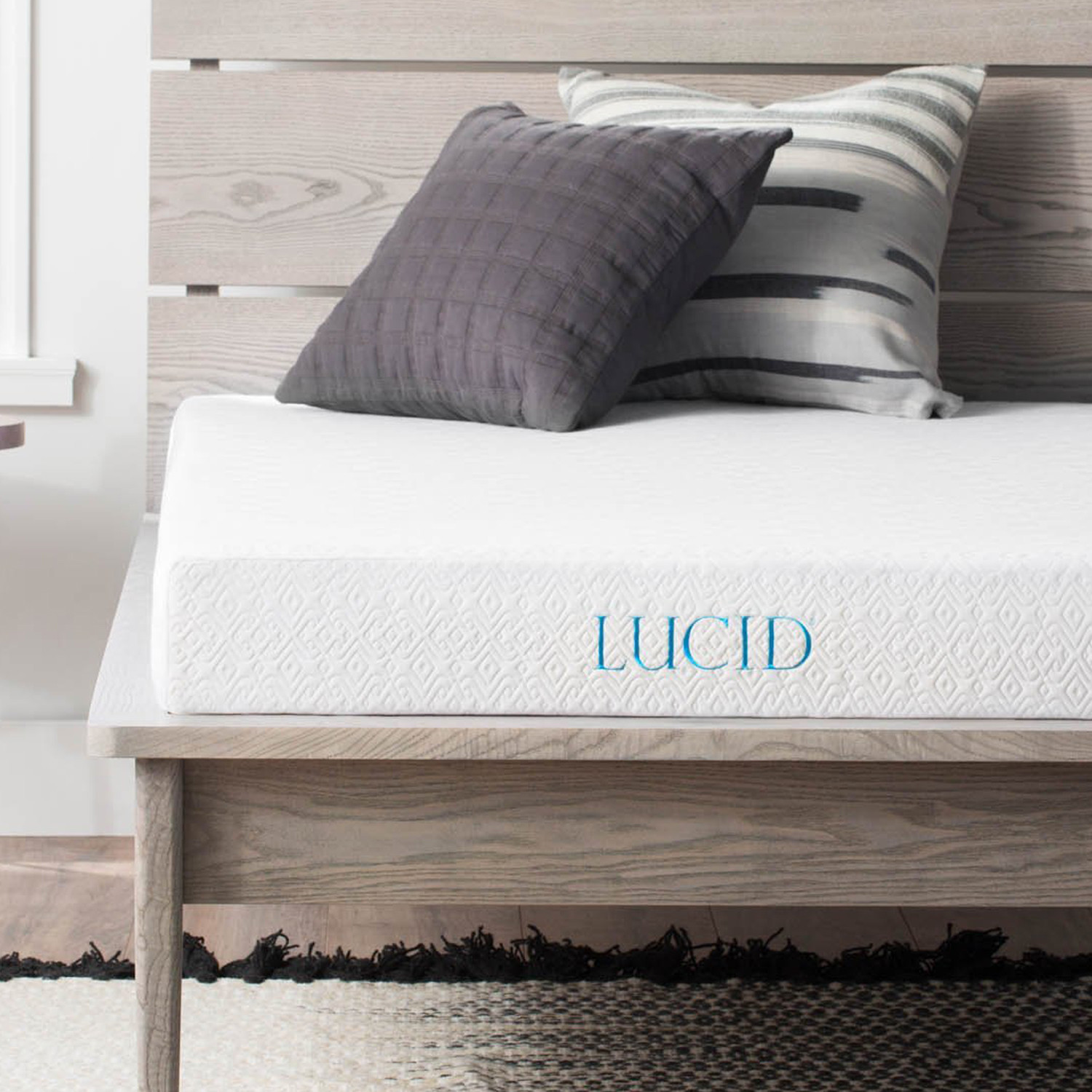LUCID 5 inch Gel Memory Foam Mattress Dual