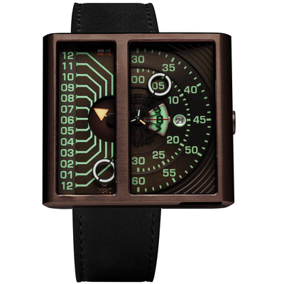 Pre-owned Xeric Soloscope Ii Automatic Dark Copper Black Limited Edition