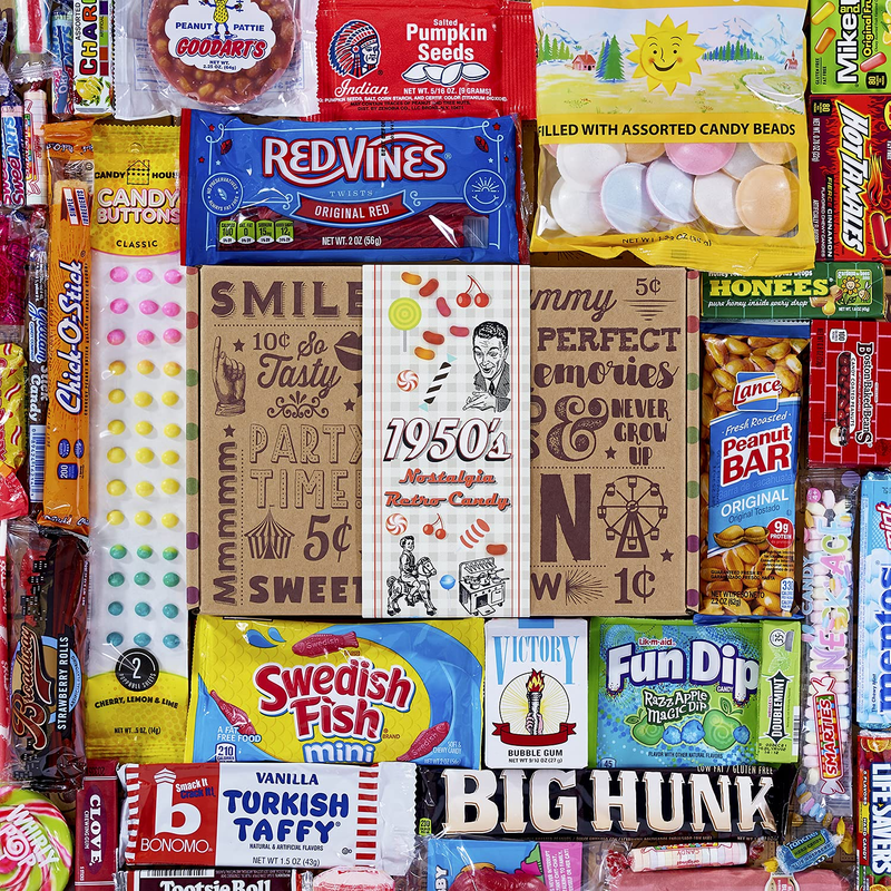 - Nostalgia Candies - Flashback Assorted Gift Basket - Perf