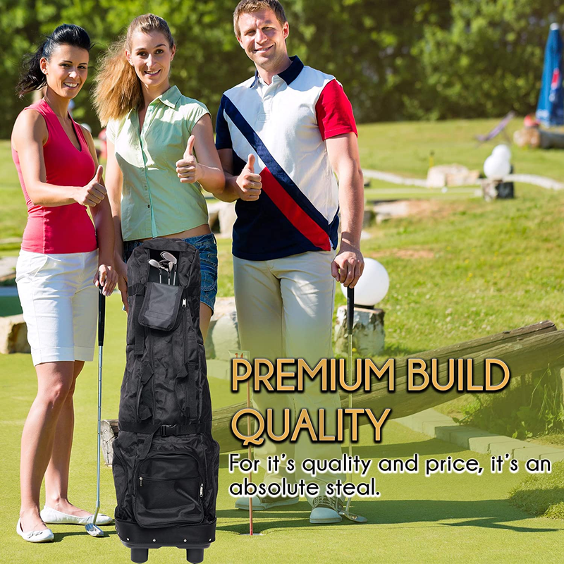 Travel Golf Bag by  | Easy Portability | Will Fold up into a Small and Lightweig
