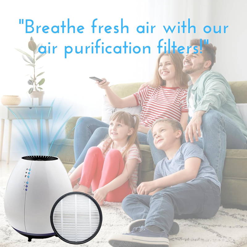 Filter Replacement for Holmes Egg Air Purifier 360° HAP600B-TU True HEPA Air Int