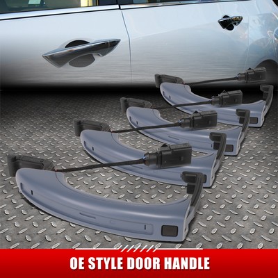 [4ШТ] ДЛЯ 07-15 AUDI Q7 ЗАГРУНТОВАННЫЕ РУЧКИ ТЯГИ ПЕРЕДНЕЙ ЗАДНЕЙ ЛЕВОЙ ПРАВОЙ БОКОВОЙ ДВЕРИ