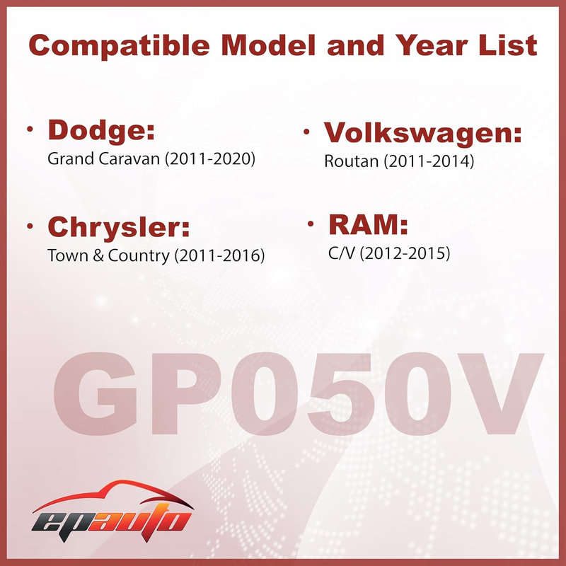 GP050V (CA11050) Engine Air Filter, Replacement for Dodge Grand Caravan (2011–20