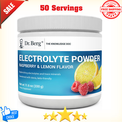 Dr. Berg Zero Sugar Hydration Keto Electrolyte Powder - Enhanced w/ 1,000mg