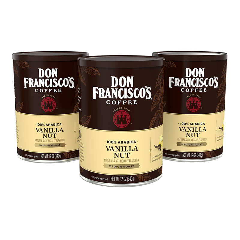 Don Francisco's Vanilla Nut Flavored Ground Coffee 100% Arab