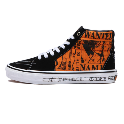 Vans x ONE PIECE Collection Skate Sk8 Hi Sneaker Shoes Color Nami